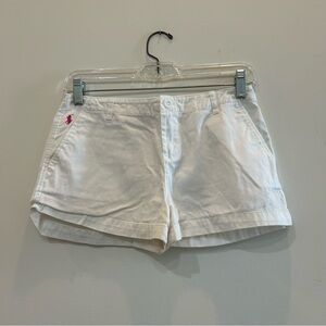 White Polo by Ralph Lauren shorts. Size 14.
